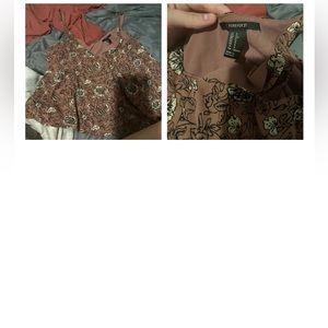 women’s forever 21 floral print tank topn